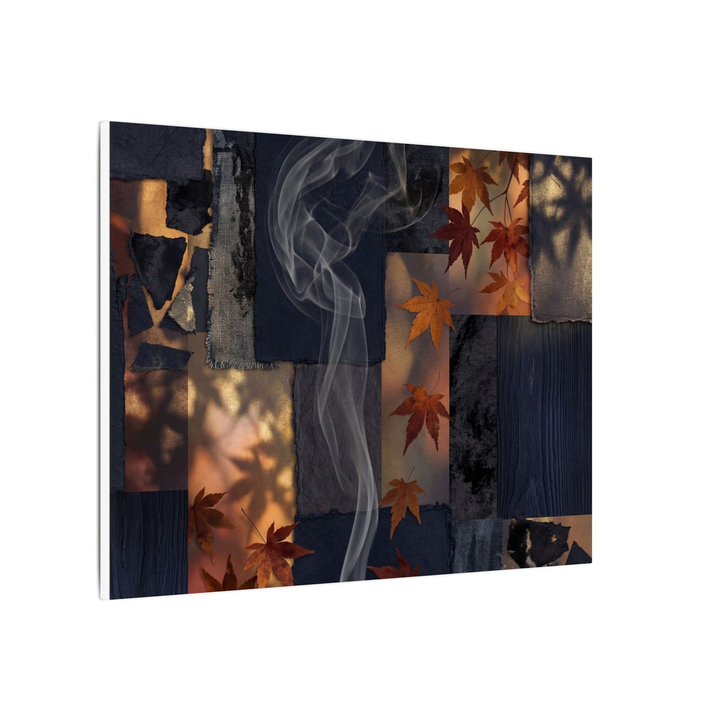 Autumn Incense Smoke Dark Texture Canvas Art | Sophisticated Decor