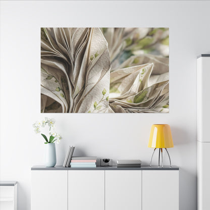 Fukinsei Paper Fold Canvas Art - Japandi Watercolor