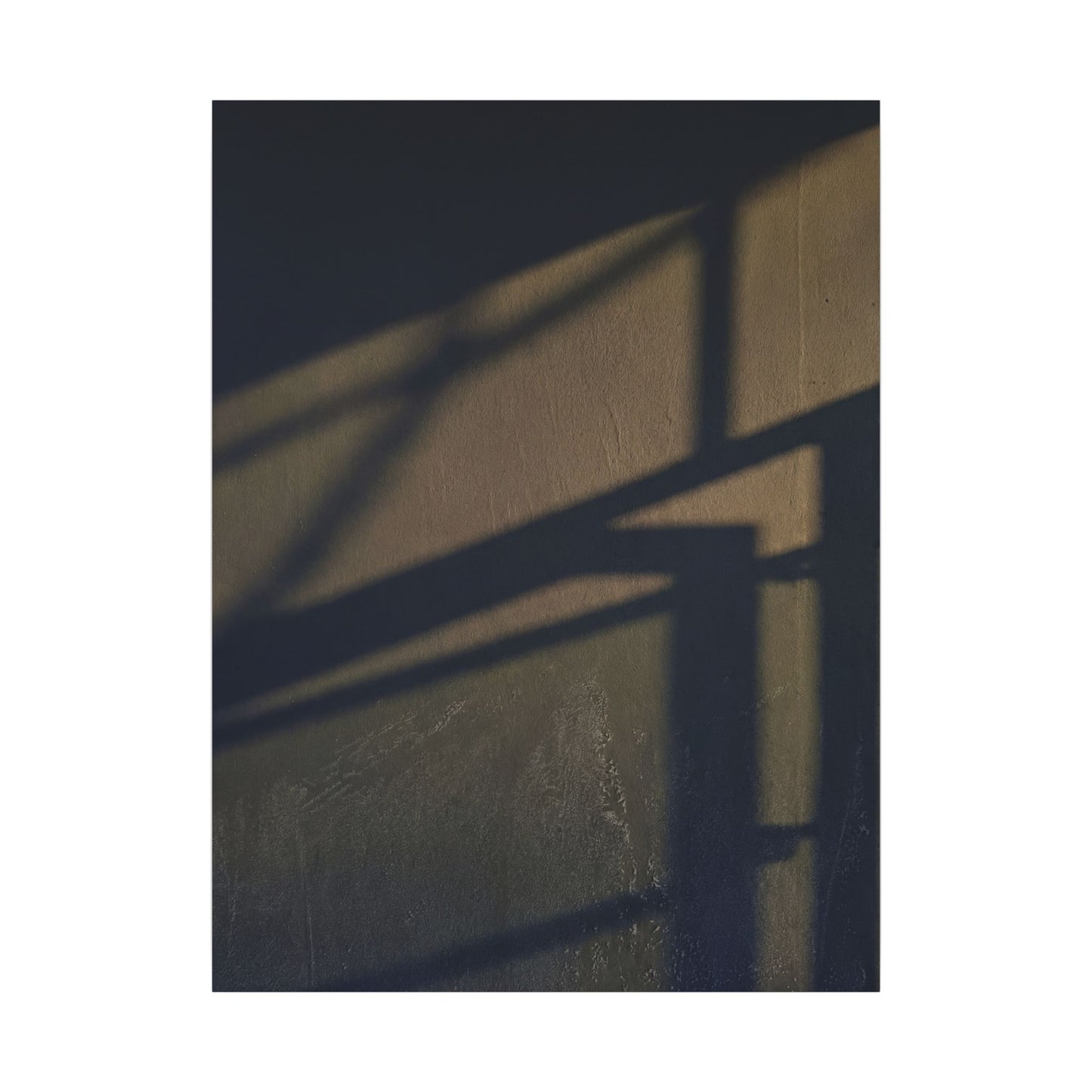 Sophisticated Shadow Play Canvas Art - Moody Minimal Dark Japandi