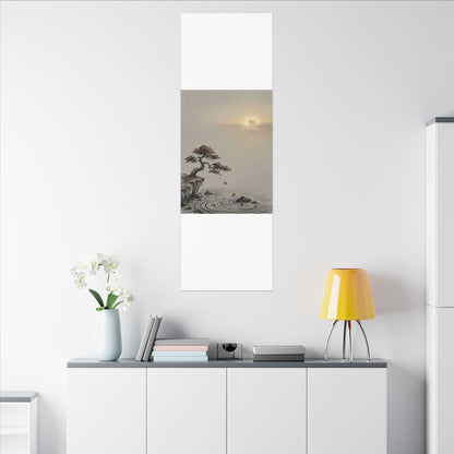 Pine Tree Canvas Art | Autumn Zen Karesansui Art