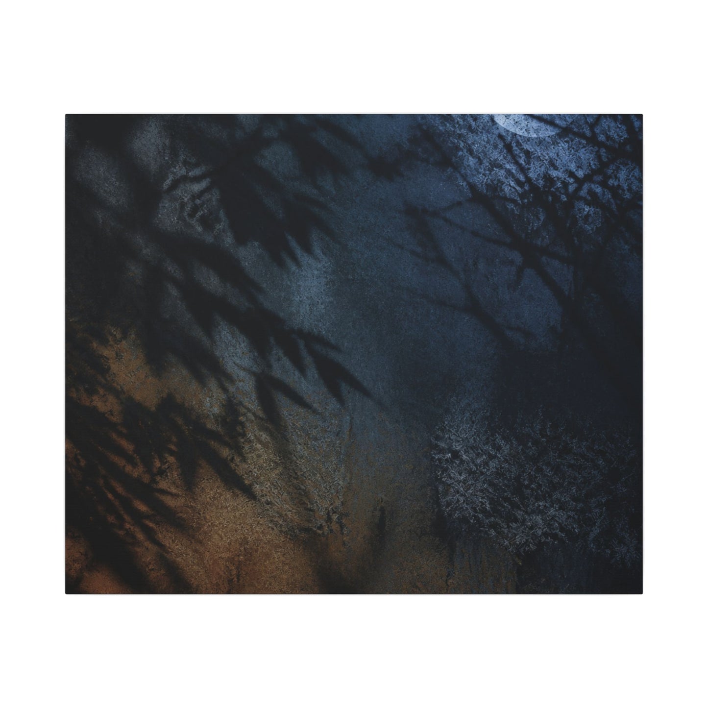 Kanso Shadow Play Canvas Art - Dark Japandi Shadow Zen