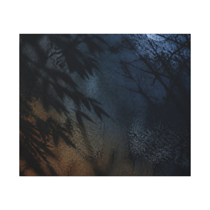 Kanso Shadow Play Canvas Art - Dark Japandi Shadow Zen