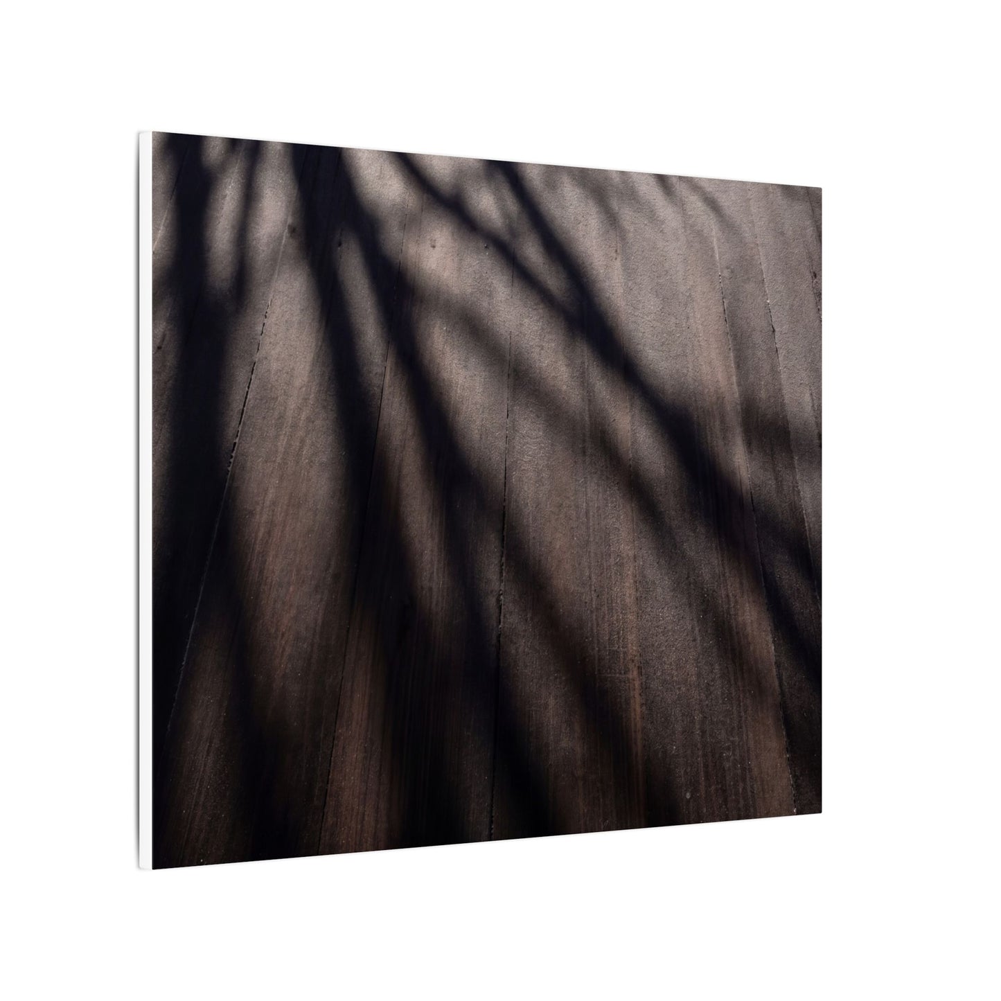 Dark Japandi Shadow Play in Dawn | Moody Minimal Canvas Art