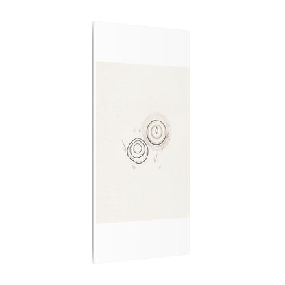 River Stones Canvas Art | Winter Japandi Minimal Line Art