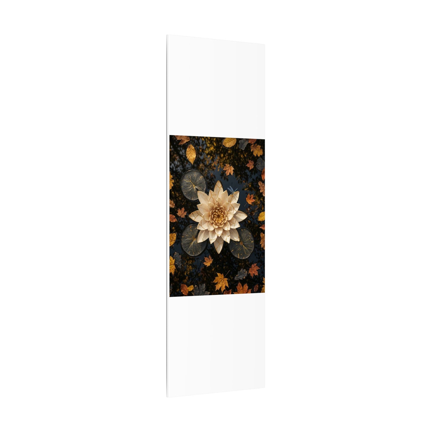 Healing Lotus Flower Canvas Art - Gold Repair Kintsugi