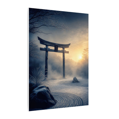 Zen Torii Gate in Golden Hour | Karesansui Canvas Art