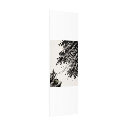 Serene Incense Smoke Canvas Art - Ukiyo E Inspired Zen