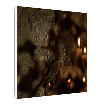 Shadow Play Dark Texture Canvas Art | Moody Dark Japandi Art