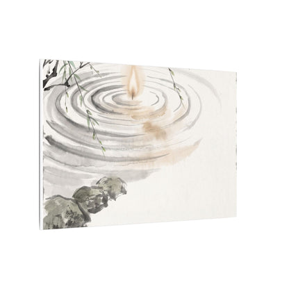Water Ripple Sumi E Canvas Art | Tranquil Zen Art