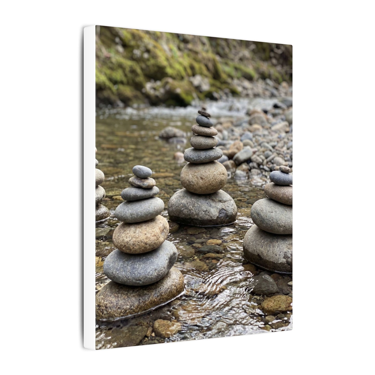 Bamboo Grove Winter Canvas Art | Zen Serene Design