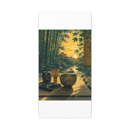 Ma Tea Ceremony Canvas Art - Zen Ukiyo E Inspired