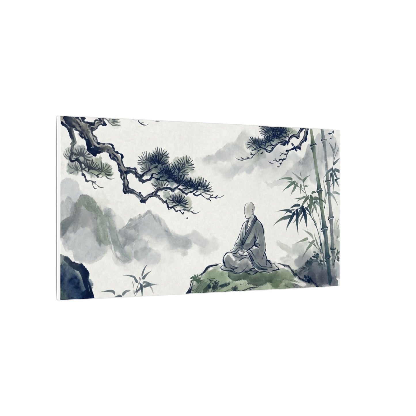 Zen Sumi-e Canvas Art