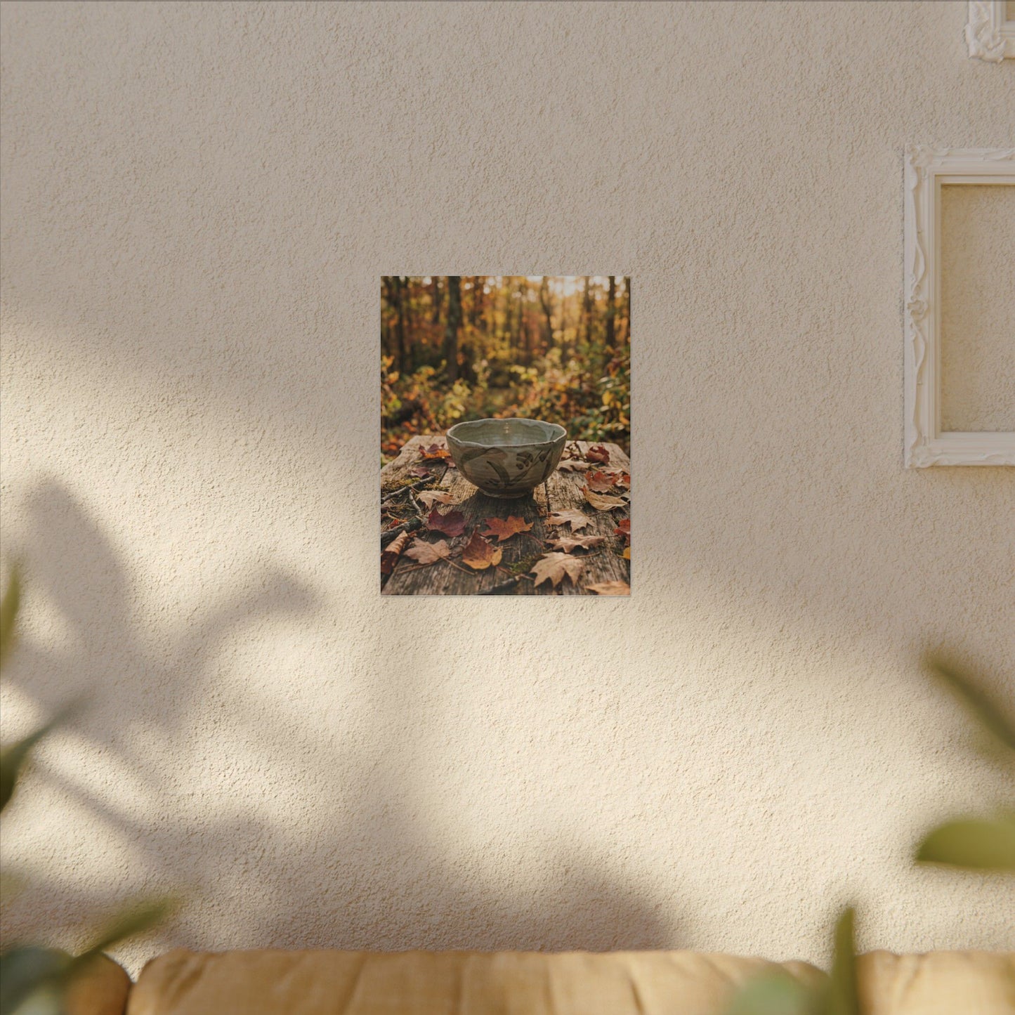 Spring Rock Garden Moody Minimal Canvas Art | Luxurious Decor