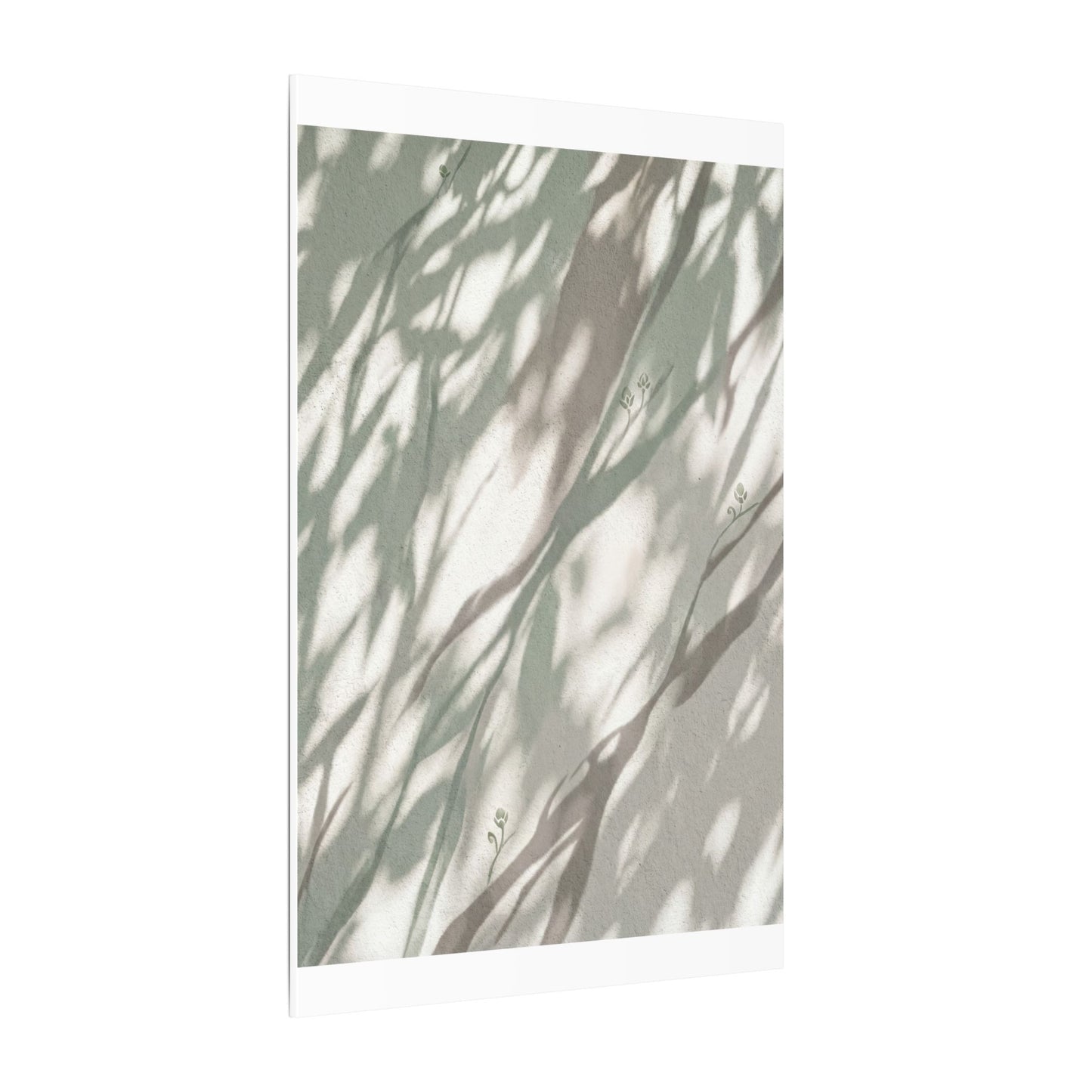 Japandi Shadow Play in Dappled | Japanese Pattern Canvas Art