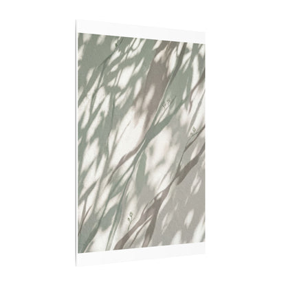 Japandi Shadow Play in Dappled | Japanese Pattern Canvas Art