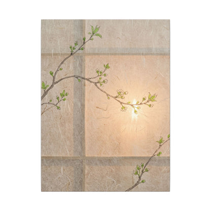Spring Cherry Blossom Forest Whimsy Canvas Art | Rustic Decor