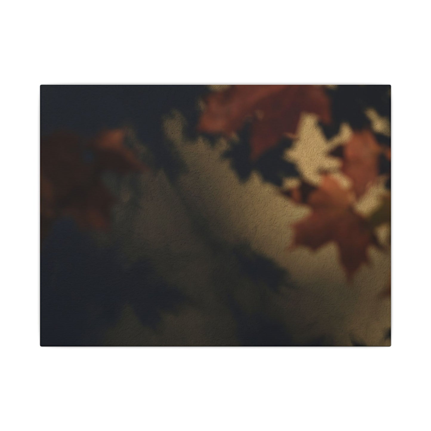 Shadow Play Canvas Art | Autumn Dark Japandi Moody Minimal Art Art Print
