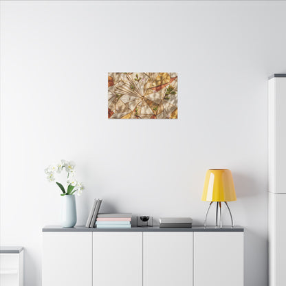 Resilient Paper Fold Canvas Art - Gold Repair Kintsugi