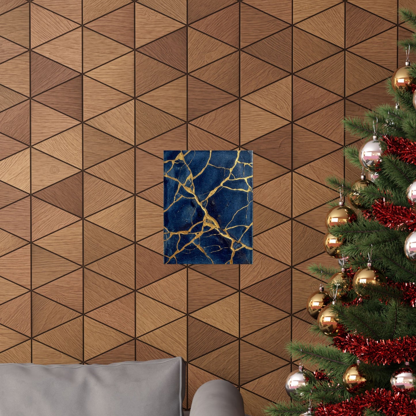 Kintsugi Crackle Wall Art Print