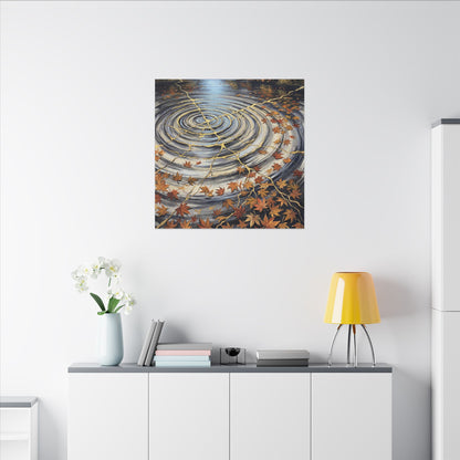 Moonlight Water Ripple Canvas Art - Kintsugi Fukinsei