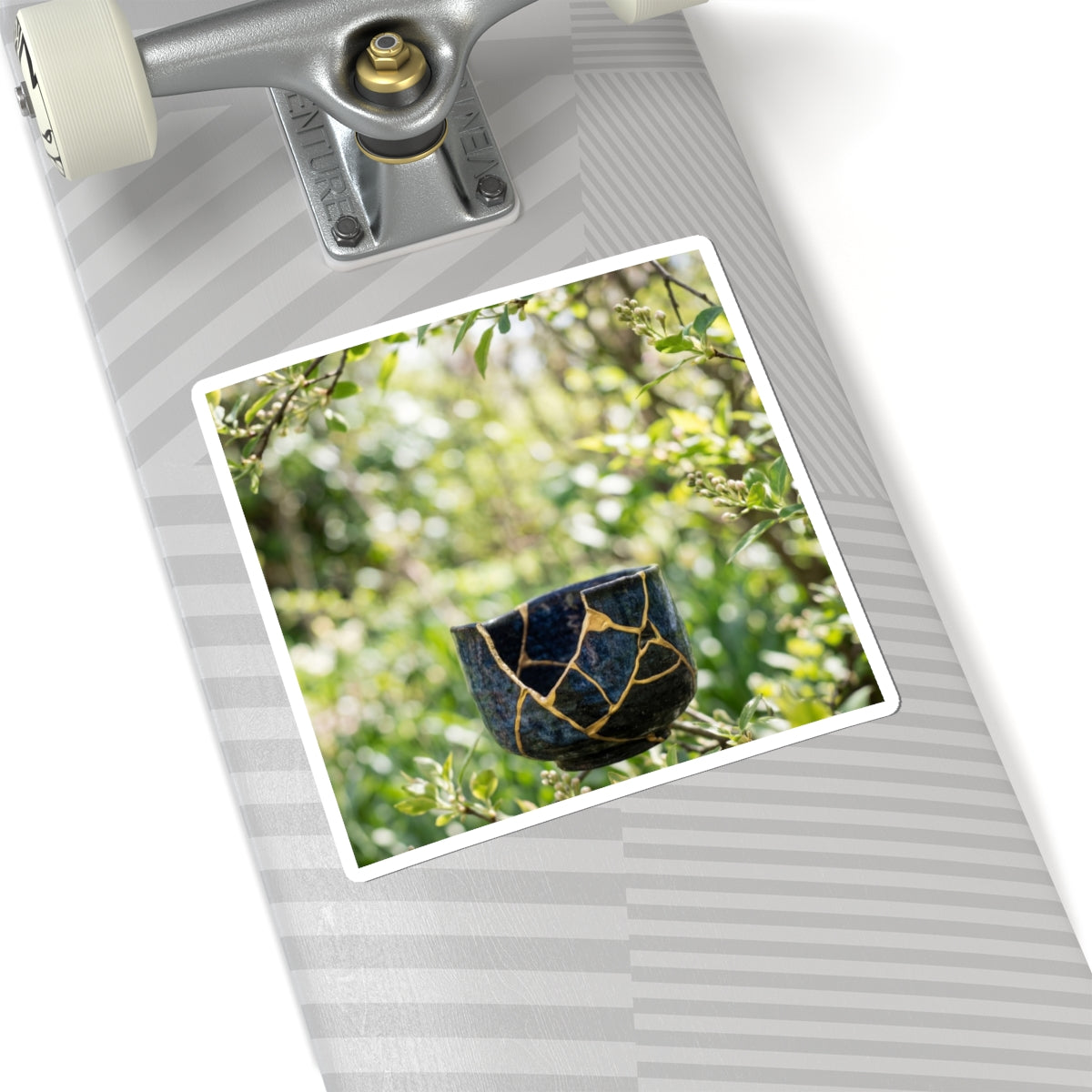 Dappled Broken Pottery Sticker - Kintsugi Ma Art Print