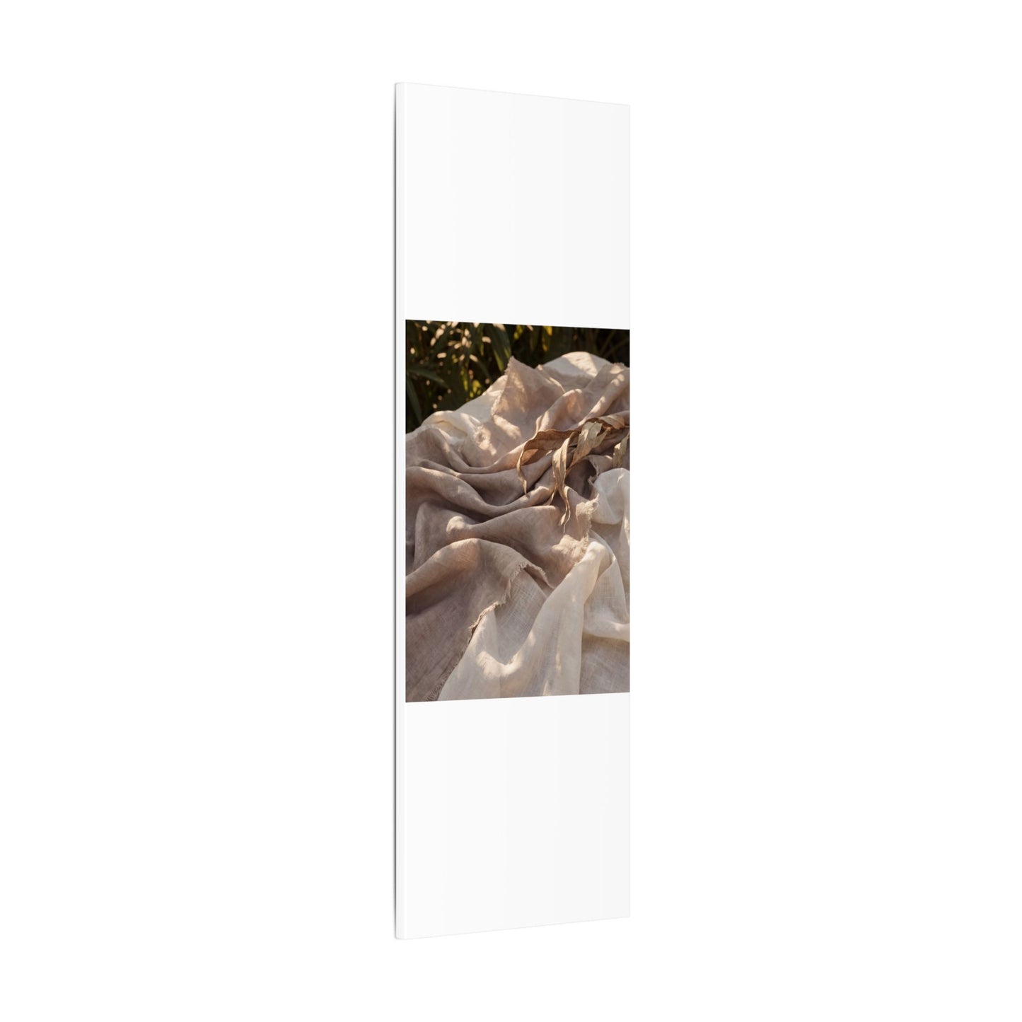 Silk Drape Summer Canvas Art | Japandi Neutral Design