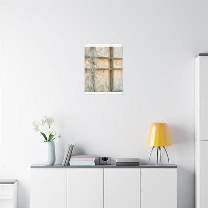 Winter Shoji Screen Watercolor Canvas Art | Elegant Decor