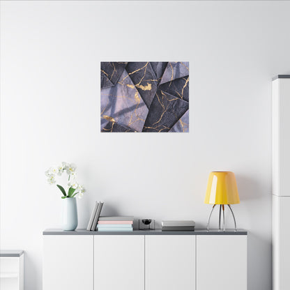 Seijaku Paper Fold Canvas Art - Kintsugi Gold Vein
