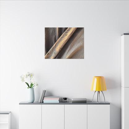 Warm Silk Drape Canvas Art - Japanese Pattern Japandi