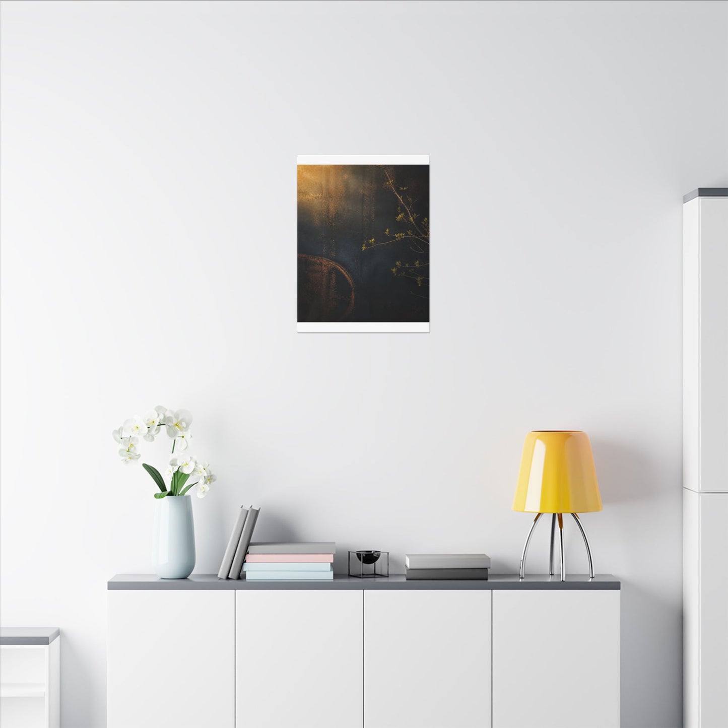 Spring Rust Patina Dark Texture Canvas Art | Moody Decor