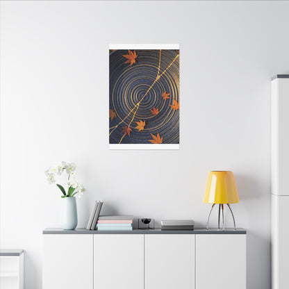 Water Ripple Gold Repair Canvas Art | Healing Kintsugi Art