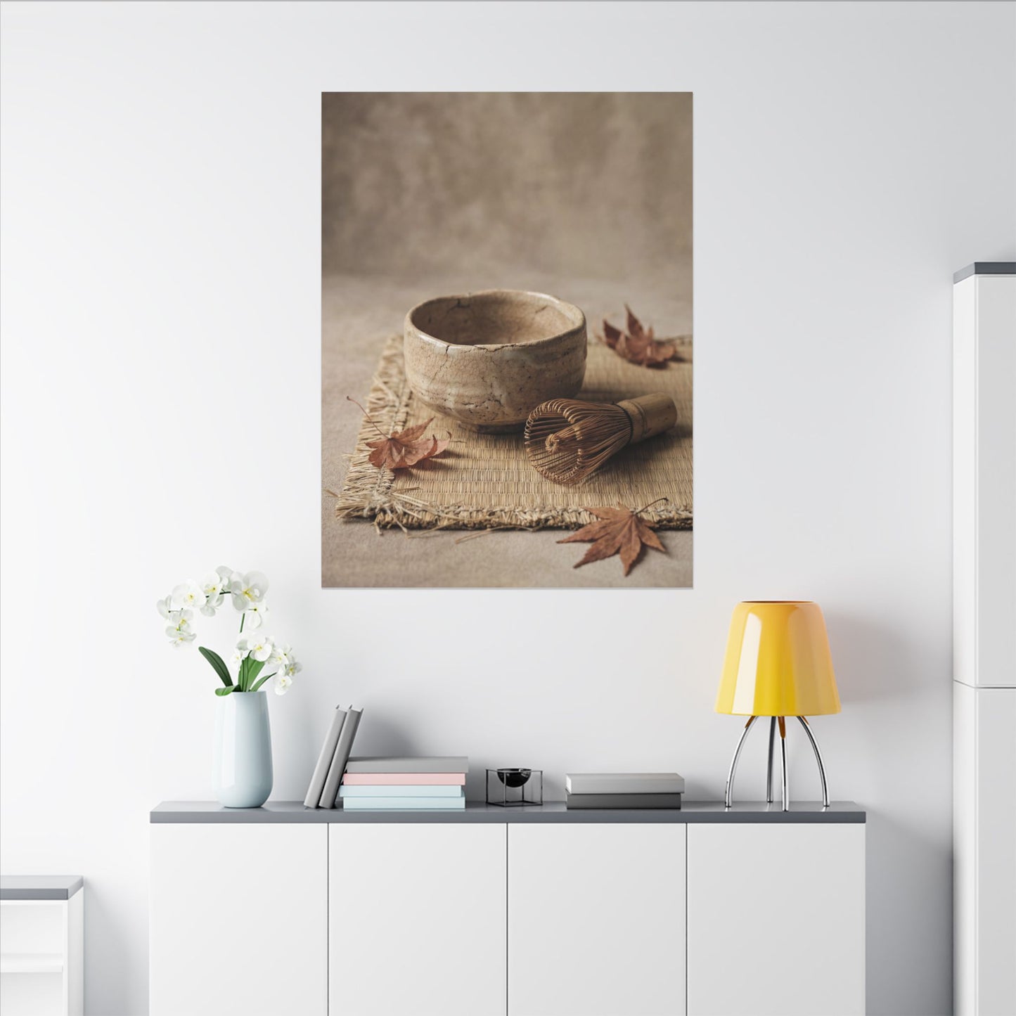 Ma Tea Ceremony Canvas Art - Japandi Texture