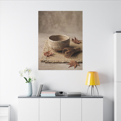 Ma Tea Ceremony Canvas Art - Japandi Texture