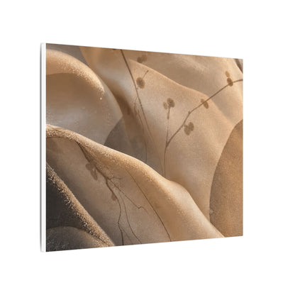 Japandi Silk Drape in Golden Hour | Japanese Pattern Canvas Art