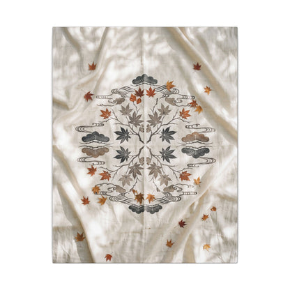 Elegant Silk Drape Canvas Art - Japanese Pattern Japandi