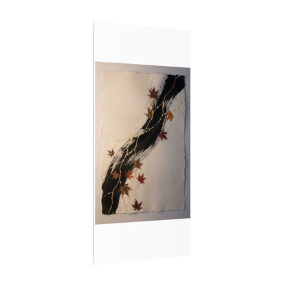 Dawn Ink Brushstroke Canvas Art - Kintsugi Ma