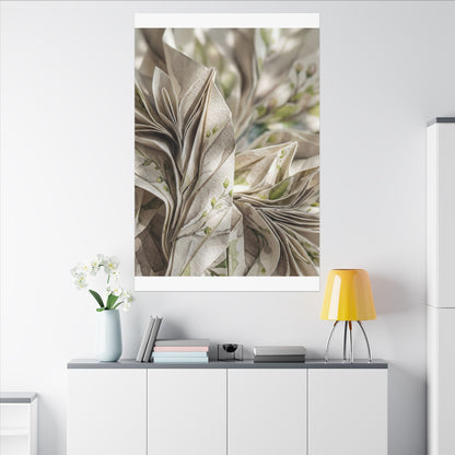 Fukinsei Paper Fold Canvas Art - Japandi Watercolor