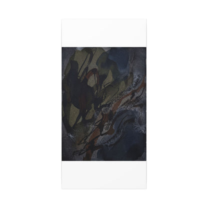 Shadow Play Winter Canvas Art | Dark Japandi Luxurious Design