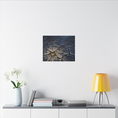 Cracked Earth Broken Beauty Canvas Art | Artful Kintsugi Art