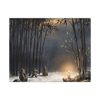 Tranquil Bamboo Grove Canvas Art - Karesansui Zen