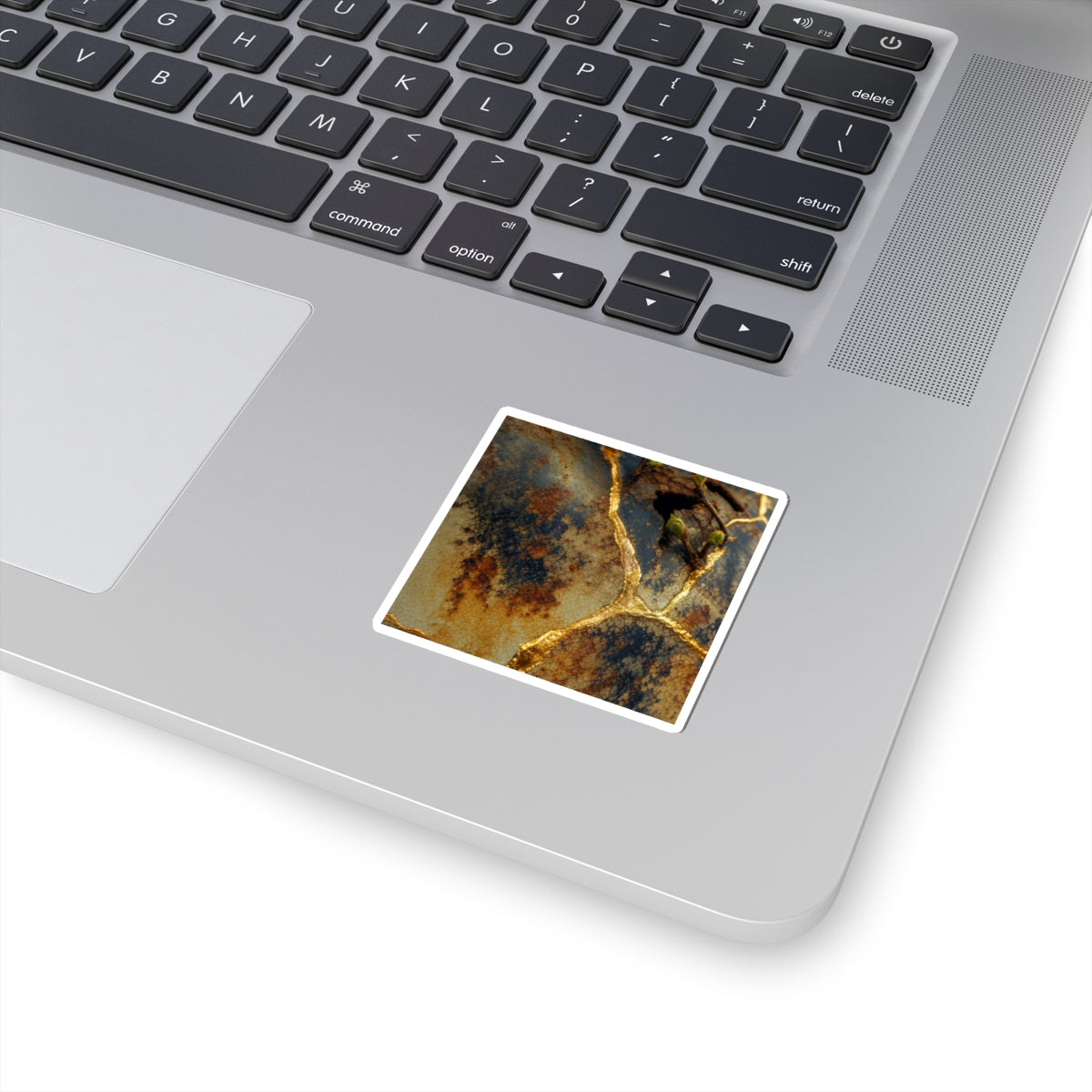 Resilient Rust Patina Sticker - Crackle Gold Kintsugi