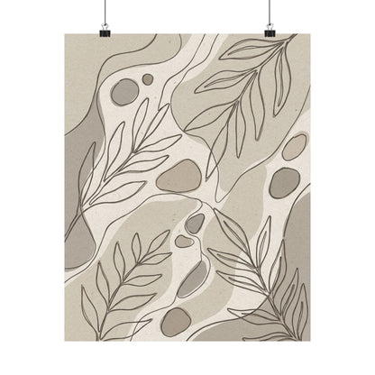Japandi Minimal Line Wall Art Print Art Print