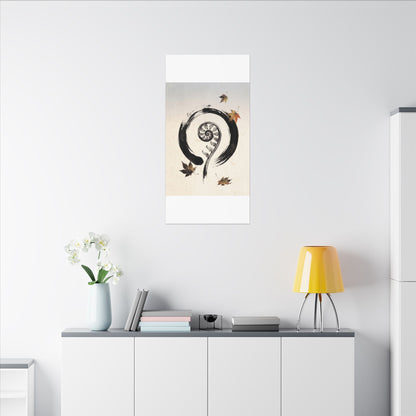 Fern Unfurling Autumn Canvas Art | Zen Peaceful Design