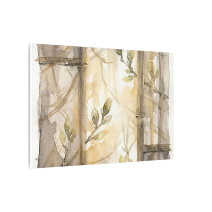 Shoji Screen Spring Canvas Art | Japandi Cozy Design