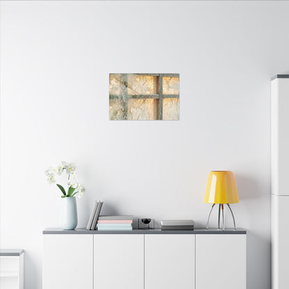 Winter Shoji Screen Watercolor Canvas Art | Elegant Decor