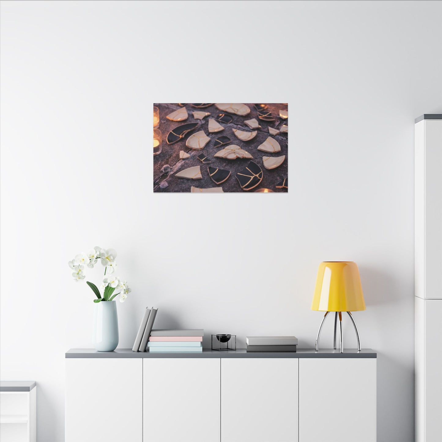 Winter Broken Pottery Broken Beauty Canvas Art | Beautiful Decor