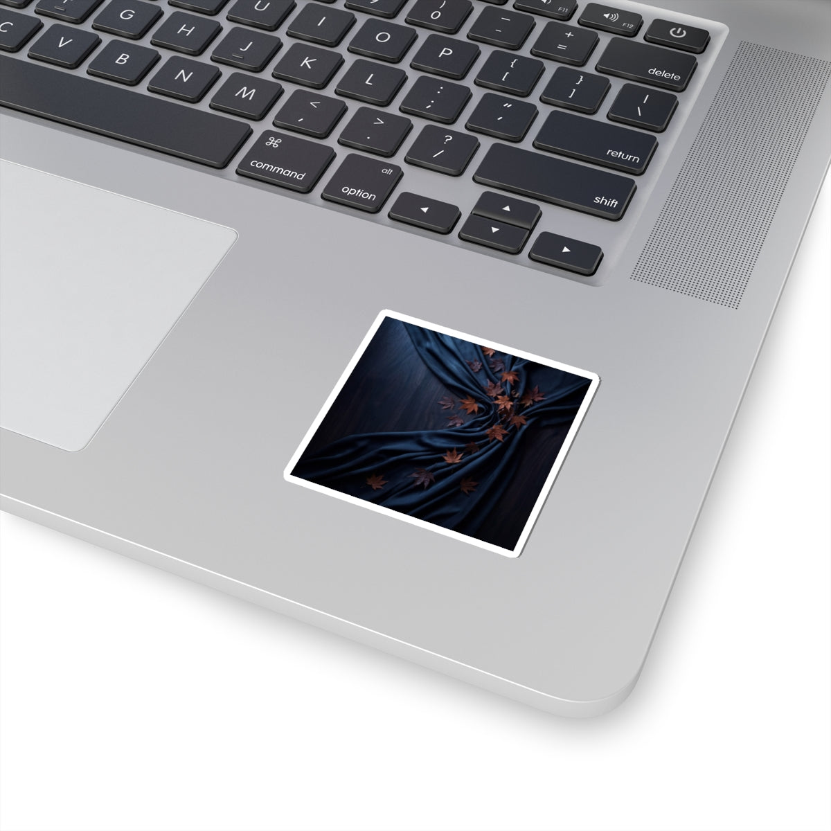 Silk Drape Autumn Sticker | Dark Japandi Bold Design