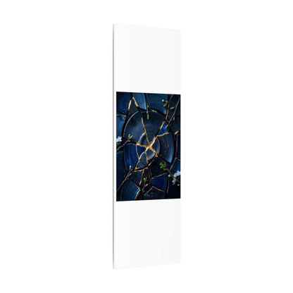 Moonlight Broken Pottery Canvas Art - Kintsugi Fukinsei