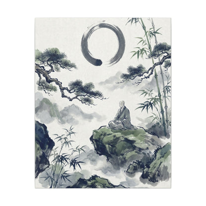 Zen Sumi-e Canvas Art