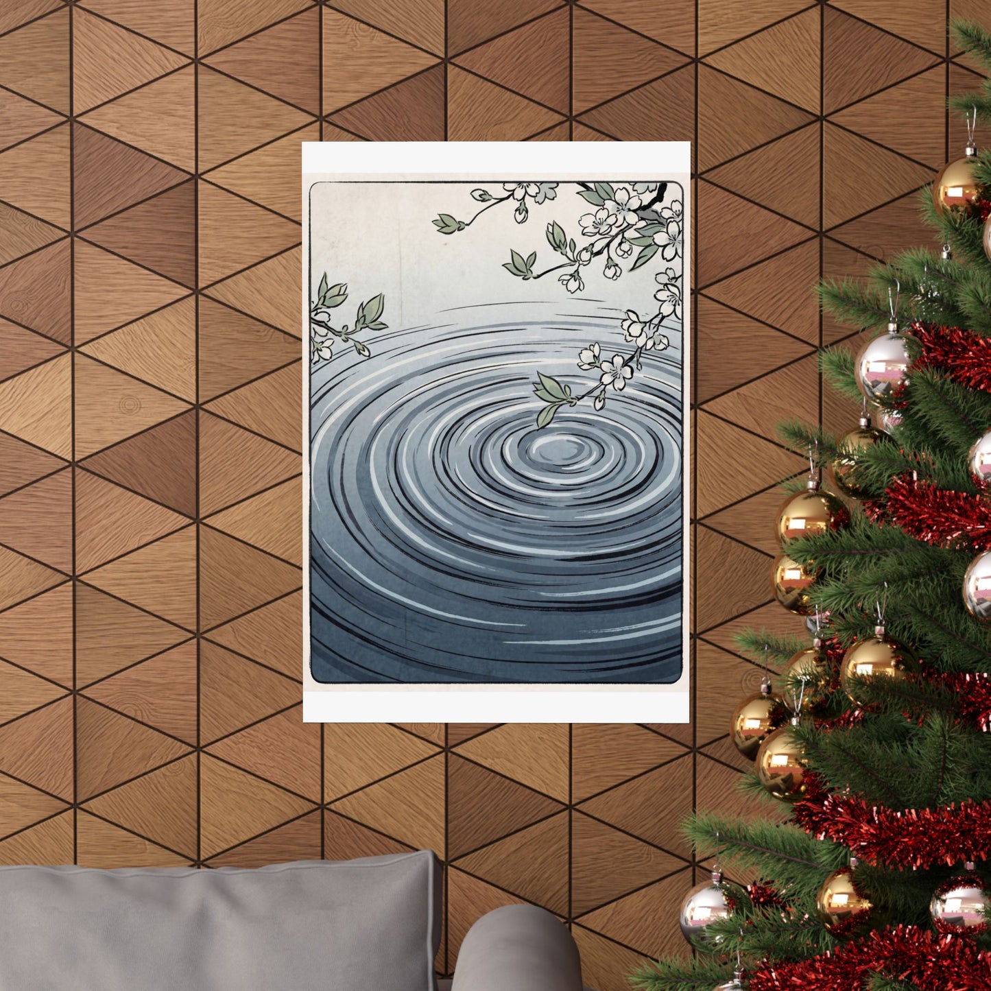 Water Ripple Spring Wall Art Print | Zen Peaceful Design